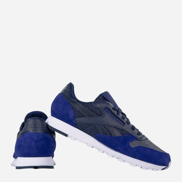 Чоловічі кросівки Reebok CL Leather BS7905 41 Темно-сині (4058031273968) - зображення 3