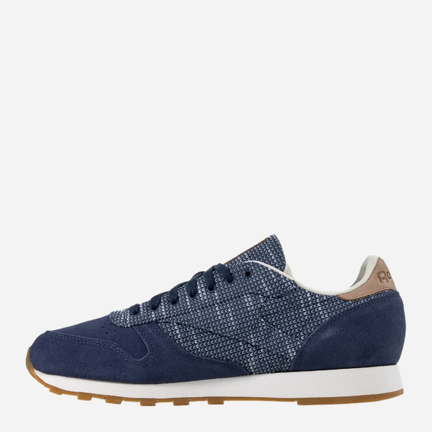 Buty sportowe męskie zamszowe Reebok Classic Leather EBK BS7851 40 Granatowe (4058031341148) - obraz 2