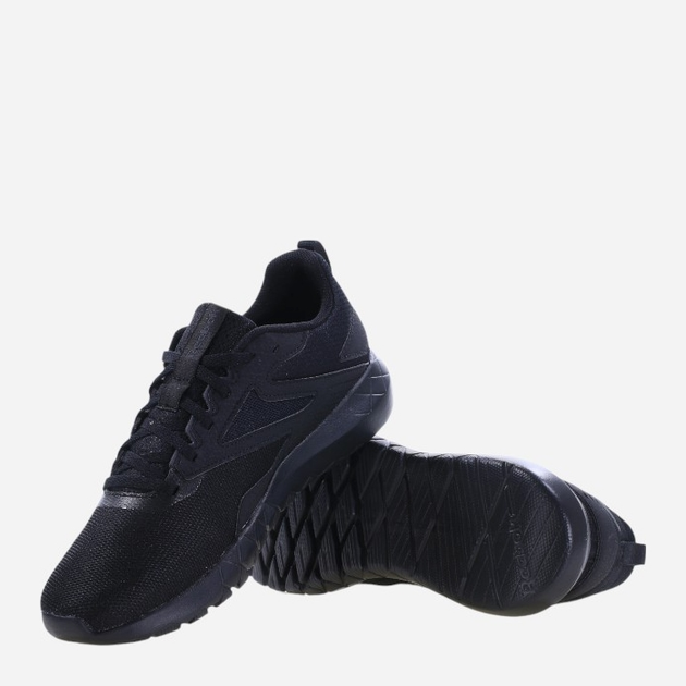 Чоловічі кросівки для залу Reebok Flexagon Energy TR 100033357 43 Чорні з темно-синім (4066756478841) - зображення 4
