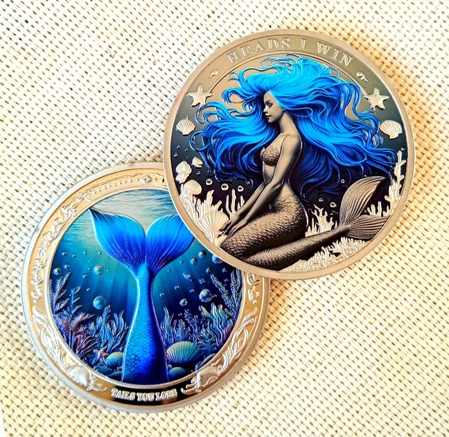 Пам'ятна монета «Русалка / Aqua Woman» blue - зображення 10