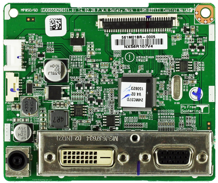 Плата управления для монитора LG 22MP55D (EAX65582903 (1.0) 14.02.28 ...