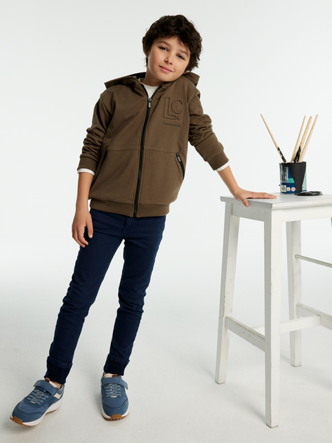 Bluza chłopięca rozpinana z kapturem Mayoral 7.463-35 128 cm Brązowa (8445865509978) - obraz 4
