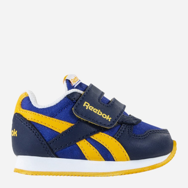 Buty sportowe chłopięce na rzepy Reebok Royal Cljog V49014 17 Ciemnogranatowe (4051042564360) - obraz 1