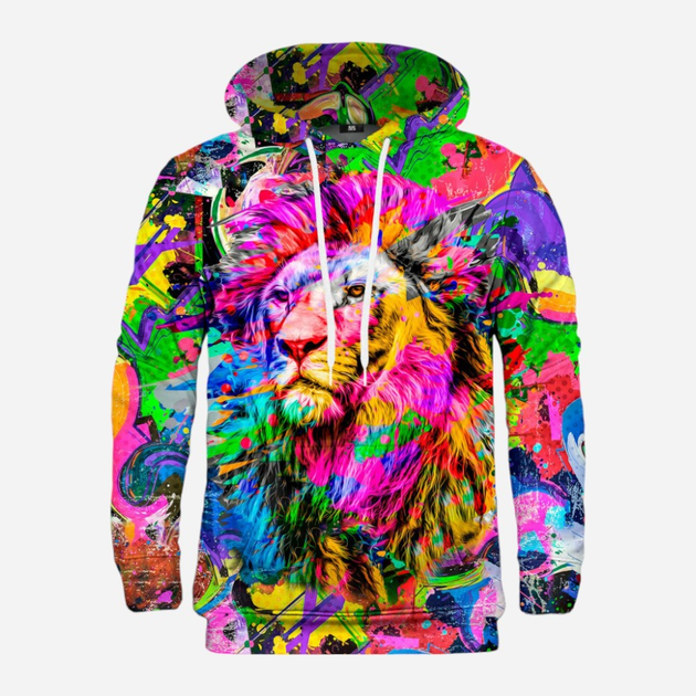 Худі чоловіче Mr. Gugu & Miss Go Colorful Lion H-K2202 XL Разнокольорове (5903845210502) - зображення 1