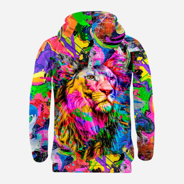 Худі чоловіче Mr. Gugu & Miss Go Colorful Lion H-K2202 3XL Разнокольорове (5903845210458) - зображення 2