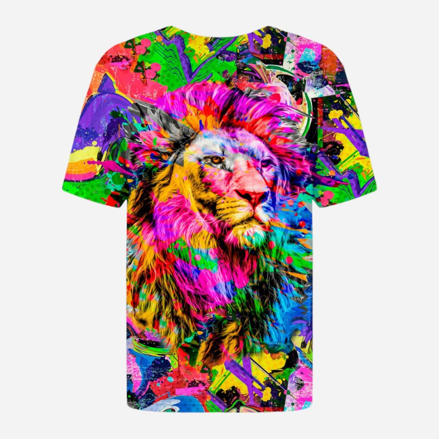 Футболка чоловіча Mr. Gugu & Miss Go Colorful Lion Tsh2202 XS Різнокольорова (5903845211592) - зображення 2