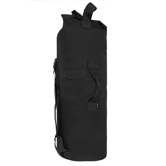 Баул тактичний Mil-Tec морський 75 Л Us Pes Double Strap Duffle Bag Black (13853102-75) - изображение 2