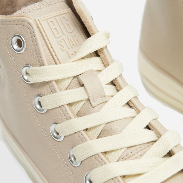 Trampki damskie wysokie Big Star OO274934 37 Beżowe (5900714819569) - obraz 3