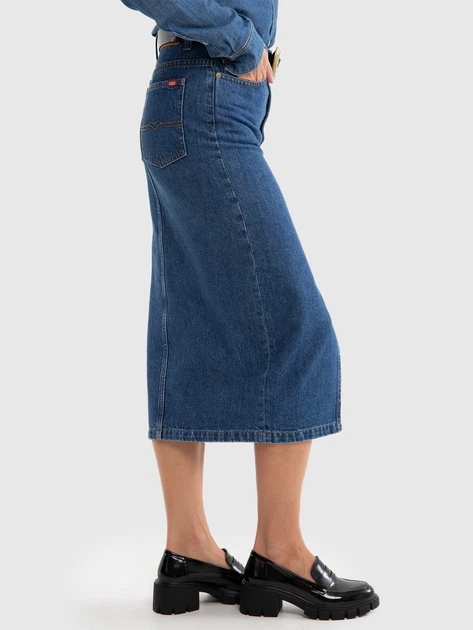 Spódnica ołówkowa damska jeansowa Big Star Cara 513 W27 Granatowa (5900714788216) - obraz 3