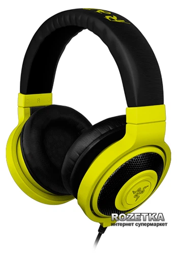 Наушники Razer Kraken Neon Yellow (RZ12-00870600-R3M1) купить в