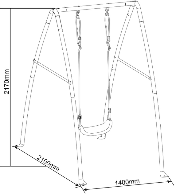 Гойдалка AXI Single Metal Swing (8717973932437) - зображення 2