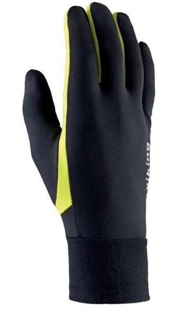 Рукавички для бігу Viking Runway Multifunction Running Gloves 140-18-2740-64 18.5 - 20 см чорно-зелені (5901115744634) - зображення 1