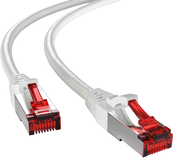 Patchcord Goobay Cat 6 S/FTP 15 m Biały (4040849935046) - obraz 2