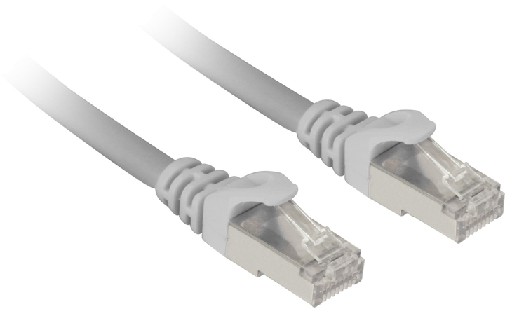 Патч-корд Sharkoon Cat 7a S/FTP 5 м сірий (4044951029716) - зображення 1