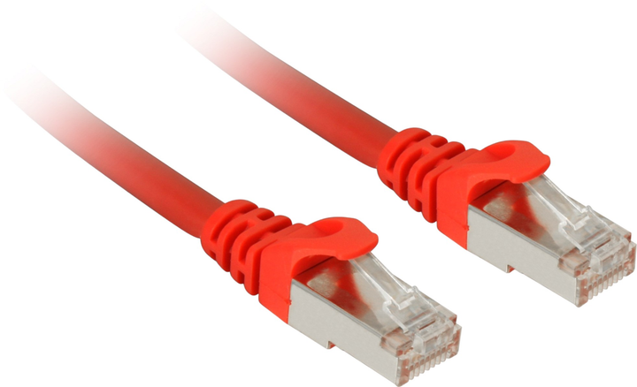 Patchcord Sharkoon Cat 7a S/FTP 3 m Czerwony (4044951029495) - obraz 1