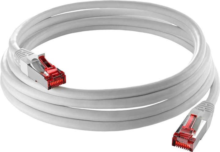 Patchcord Goobay Cat 6 S/FTP 20 m Biały (4040849935060) - obraz 1