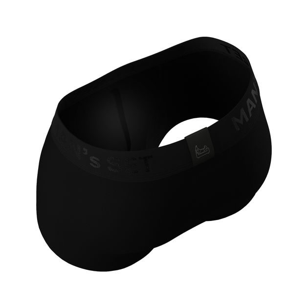 Чоловічі анатомічні боксери Anatomic Classic Black Series Micromodal, чорний XL BSM100-01 - зображення 4