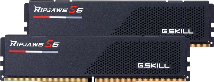 Pamięć RAM G.Skill DDR5-5600 32768MB PC5-44800 (Kit of 2x16384) Ripjaws S5 Black (F5-5600J4645A16GX2-RS5K) - obraz 1