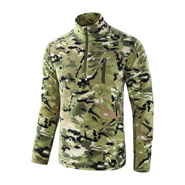 Тактична флісова кофта Lesko A973 Camouflage CP 2XL - зображення 1