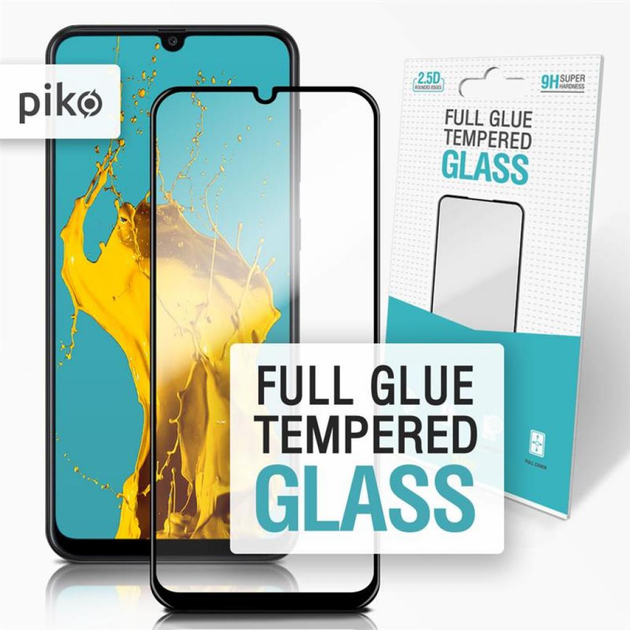 Фото - Захисне скло / плівка PIKO Скло захисне   Full Glue для Samsung A12 black  