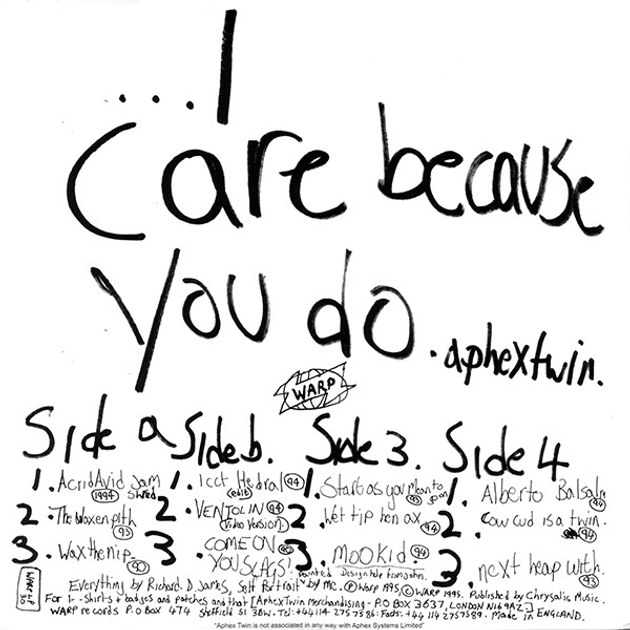 英2LP Aphex Twin ...I Care Because You Do WARPLP30 Warp Records /00520 Aphex Twin - I Care Because You Do 2 LP Set 1995/2024 (Warp