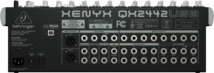 Аудіо мікшер Behringer QX2442USB (4033653013086) - зображення 4