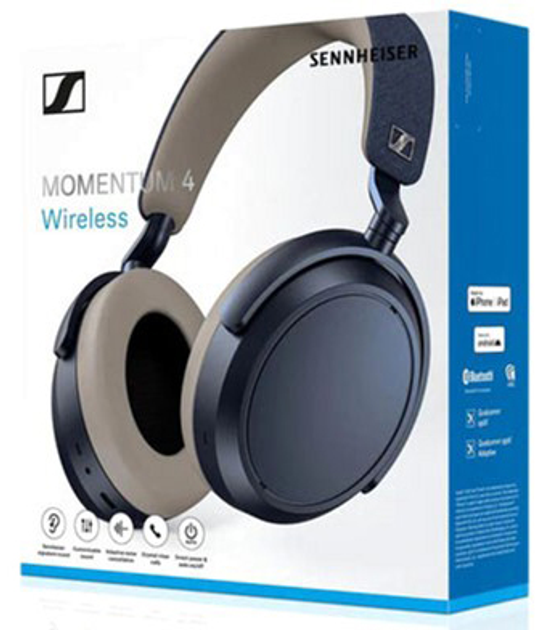 Słuchawki Sennheiser Momentum 4 Wireless 700386/S Denim (4260752332590) - obraz 8