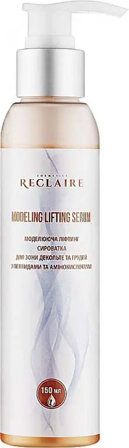 Моделирующая лифтинг сыворотка Reclaire для зоны декольте и груди с Пептидами и Аминокислотами 150 мл (2000962945119) 