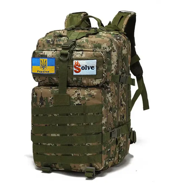 Рюкзак Solve на 45 л KT7000707 Зеленый пиксель - изображение 5
