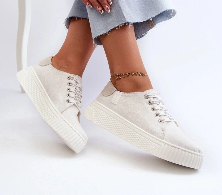 Tenisówki damskie na platformie Big Star NN276001 40 Białe (5900714766559) - obraz 7