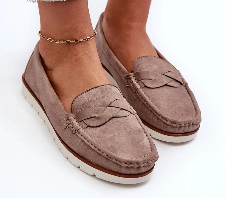 Mokasyny damskie Nestalia 41 Beżowe (5905677207422) - obraz 5