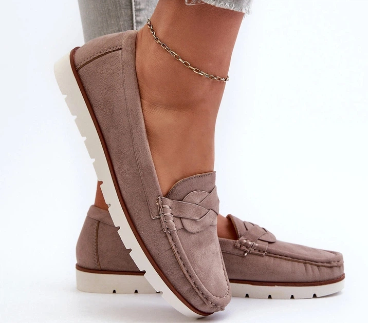 Mokasyny damskie Nestalia 41 Beżowe (5905677207422) - obraz 6