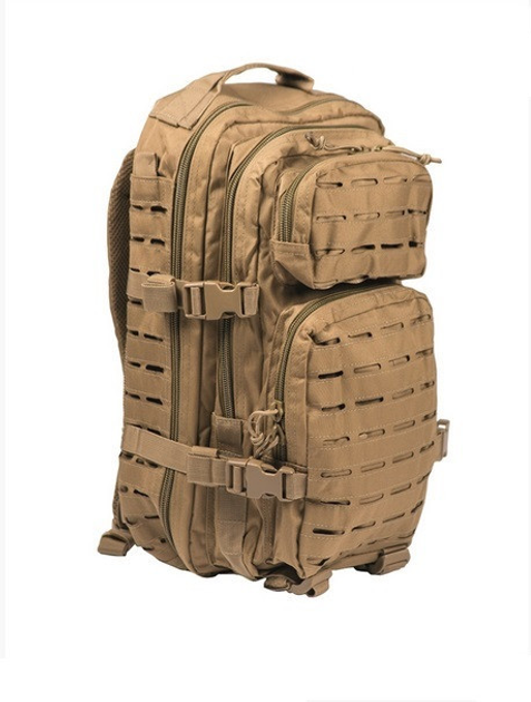 Рюкзак Mil-Tec Assault Backpack перфорація 20л койот 14002605 - изображение 1