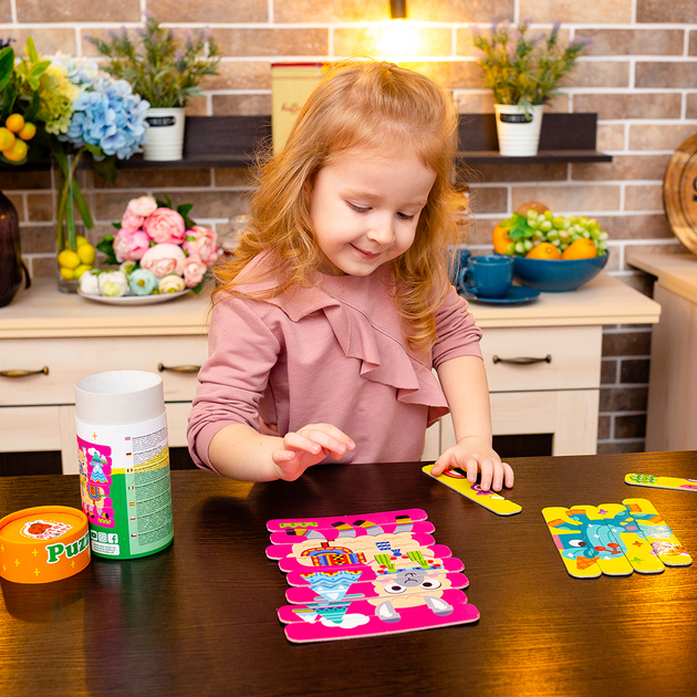 Puzzle-patyki Roter Kafer Cute 16 elementów RK1090-01 (5903858960265) - obraz 5