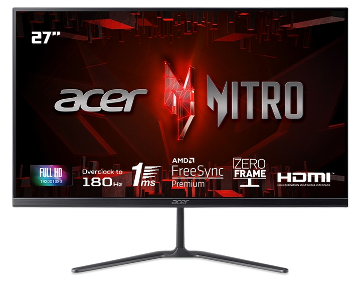 Монитор 27" Acer Nitro KG270M3bipx (UM.HX0EE.309) Full HD IPS / 180Hz / 1ms / FreeSync Premium / Flicker-Less / Low Dimming / Comfyview - изображение 1
