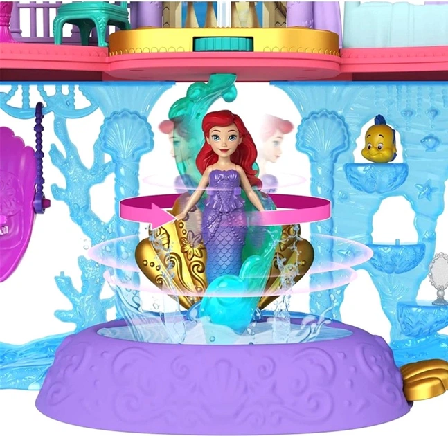 Лялька з аксесуарами Disney Princess Палац Аріель HLW95 8.8 см (0194735121182) - зображення 4