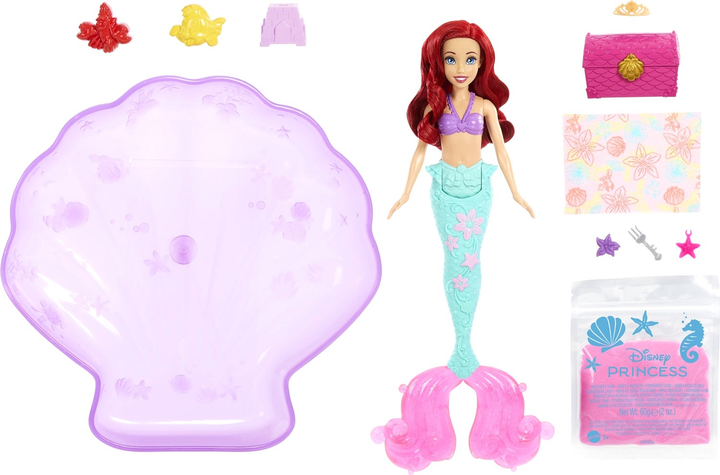 Lalka z akcesoriami Mattel Disney Princess Mała Syrenka Wodna zabawa Arielki (0194735211074) - obraz 3