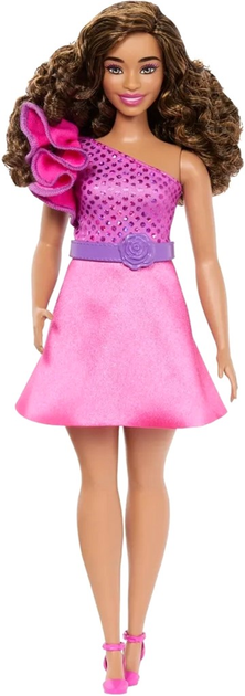 Lalka Mattel Barbie Fashionistas nr 225 Sukienka wieczorowy róż 30 cm (0194735176793) - obraz 3