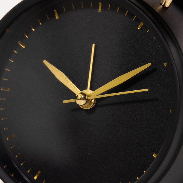 Zegar budzik Home & Styling Collection w klasycznym stylu ze złotymi wskazówkami metalowy 12 cm (8720573257671) - obraz 7