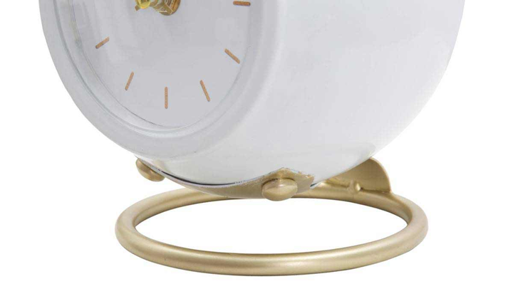 Zegar stołowy Mauro Ferretti w formie kuli Biały 16 cm (8024609356933) - obraz 3