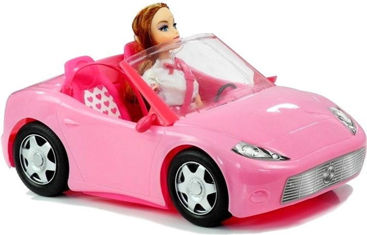 Лялька LEAN Toys з рожевим кабріолетом (5902808153955) - зображення 4