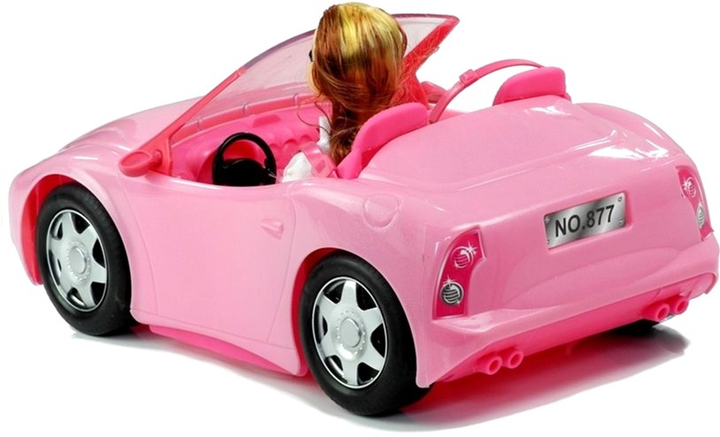 Лялька LEAN Toys з рожевим кабріолетом (5902808153955) - зображення 5