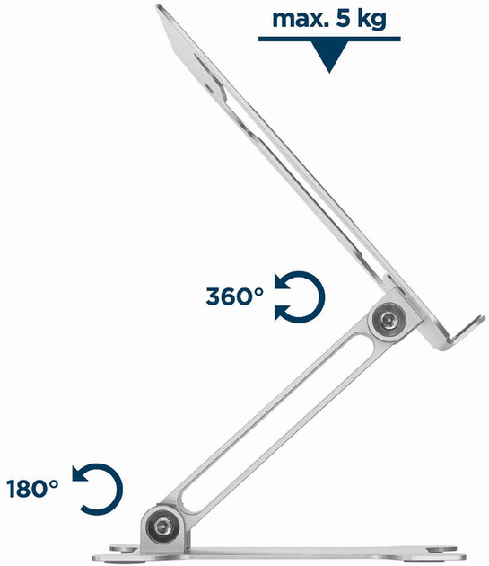 Podstawka pod laptopa Gembird NBS-D1-03 Silver - obraz 8