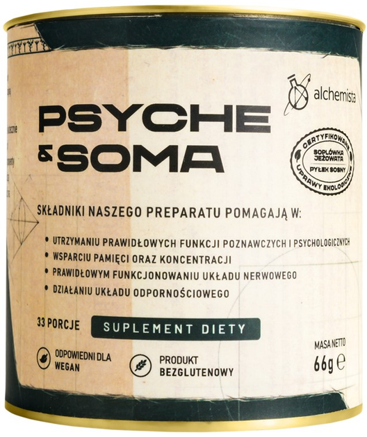 Suplement diety Naturaya Urinacea Psyche & Soma 66 g (5904507937522) - obraz 1