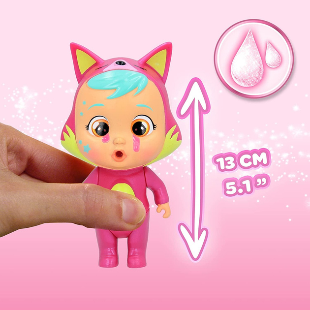 Lalka-niespodzianka Cry Babies Magic Tears Różowa Edycja (8421134081550) - obraz 9