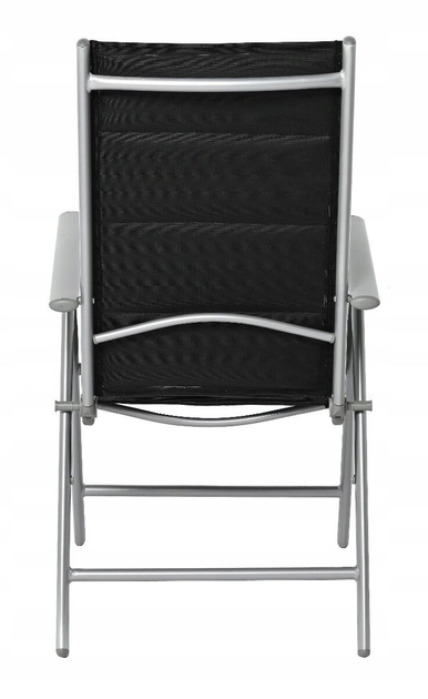 Zestaw krzeseł ogrodowych OTE Lungo 55 x 67 x 104 cm 2 szt Czarne (5908221436637) - obraz 5