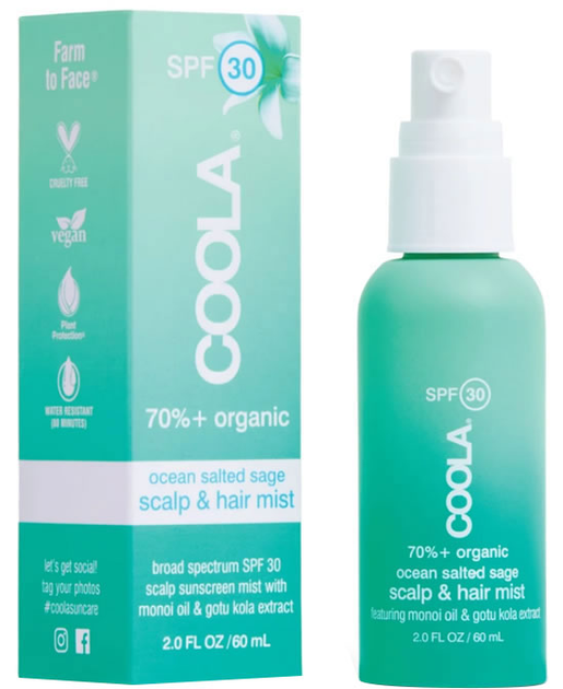 Сонцезахисний спрей Coola Scalp & Hair Mist Organic Sunscreen SPF30 60 мл (850008614828) (955555906267768) - Уценка - зображення 1