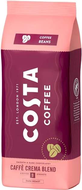 Кава в зернах Costa Coffee Crema 1 кг (KIHCFFKZI0004) - зображення 1