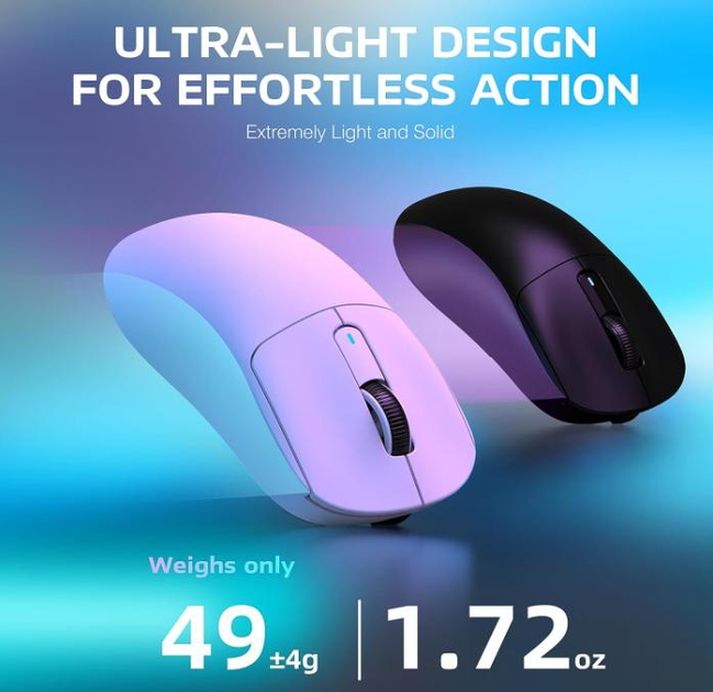 Мишка ігрова бездротова ATTACK SHARK X3 White - зображення 3
