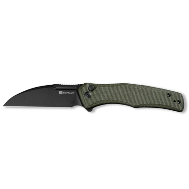 Нож Sencut Watauga Blackwash Green Micarta (S21011-2) - изображение 1